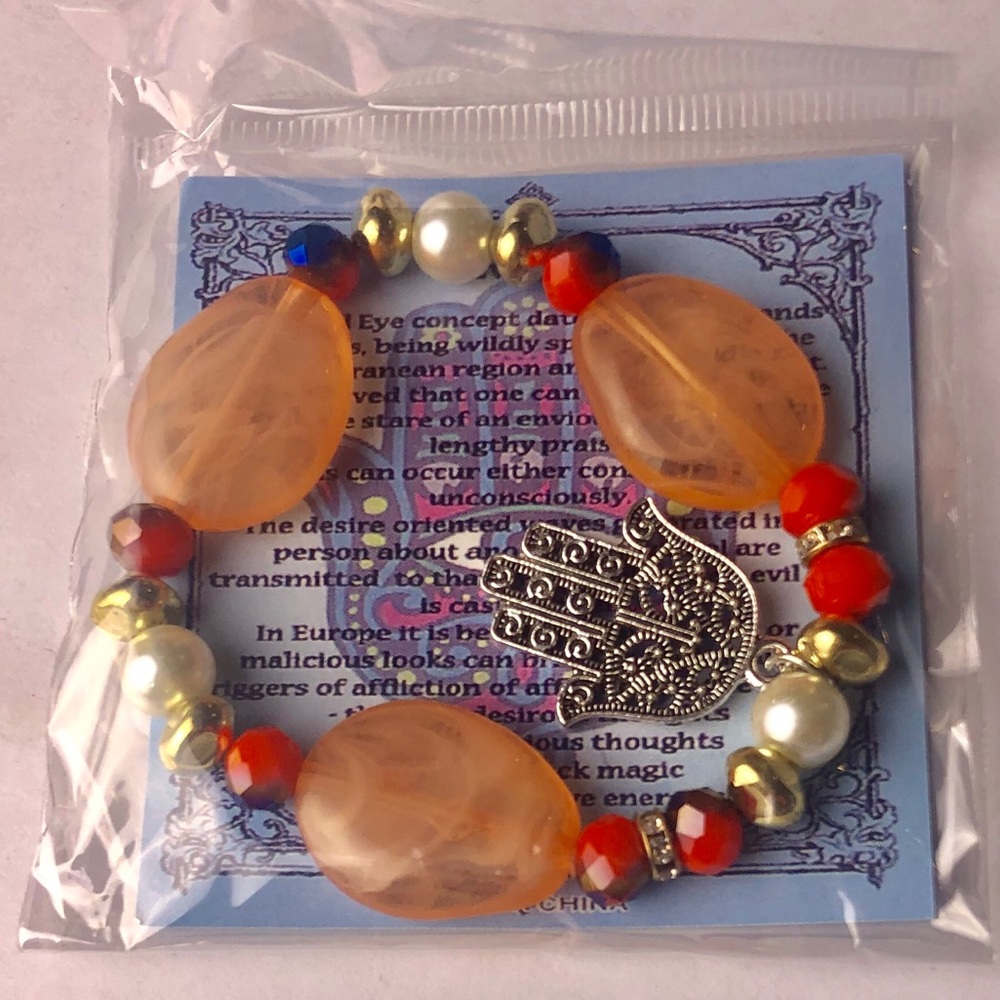 Hamsa evil eye bracelet